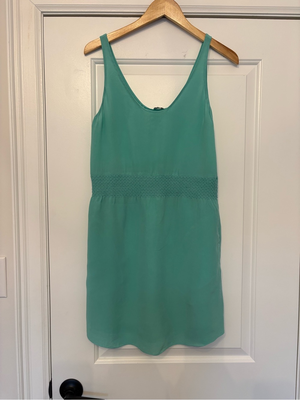 Babaton Silk Smocked-Waist Dress - Picture 3 of 10